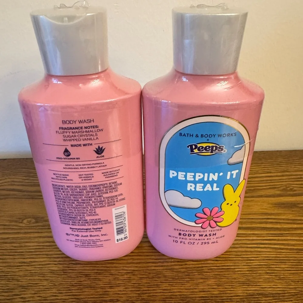 NEW Bath & Body Works x PEEPS Peepin' It Real Body Wash Set NWT - Picture 2 of 3